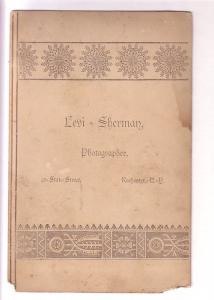 Vintage Photographic Portrait Man,, Levi Sherman, Rochester, New York