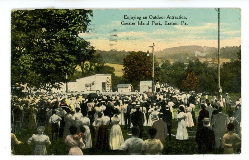 PA - Easton. Greater Island Park, Outdoor Attractions, Amusements ca 1912