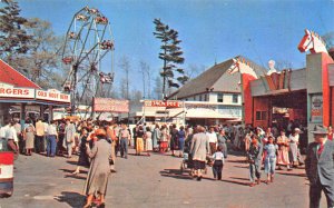 North Dartmouth MA Lincoln Amusement Merry Go-Round & Ferris Wheel Wonderland PC