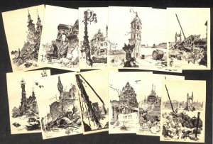 Set 12 artist postcards all Hungary Budapest