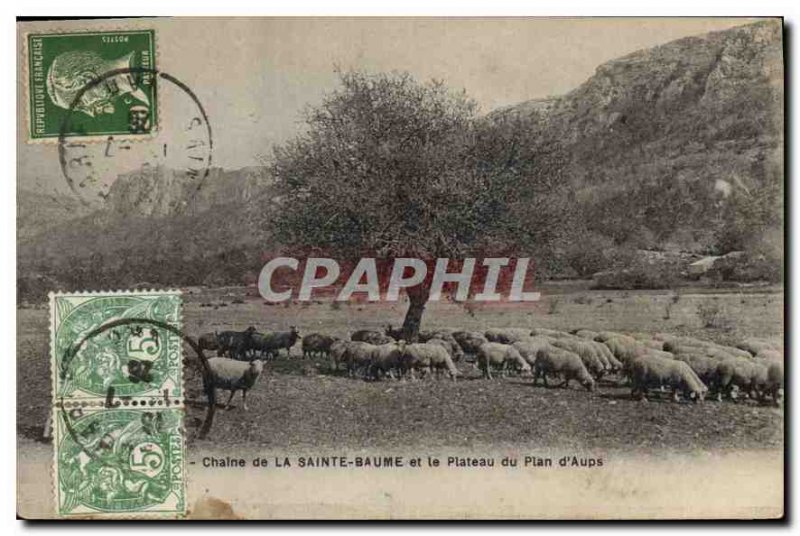 Postcard Old Chain of Sainte Baume and the Plateau map of Aups | Europe ...