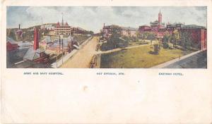 Hot Springs Arkansas Army and Navy Hospital Eastman Hotel Postcard J51850