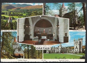 Scotland Postcard - Views of Crathie & Crathie Church, Aberdeenshire    LC5124