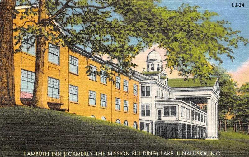 LKE JUNALUSKA, North Carolina  LAMBUTH INN (Former Mission Bld) c1940's Postcard