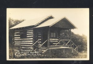 RPPC RAINBOW LAKE COLORADO WILD FLOWER GARDEN REAL PHOTO POSTCARD