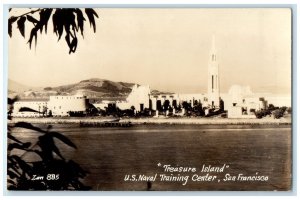 Treasure Island US Naval Training Center San Francisco CA RPPC Photo Postcard