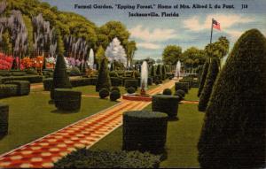Florida Jacksonville Formal Garden Epping Forest Home Of Mrs Alfred I du Pont...