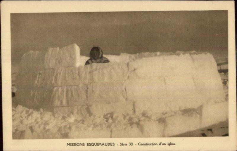 French Mission Eskimos Arctic Greenland or Newfoundland? c1915 Postcard #3