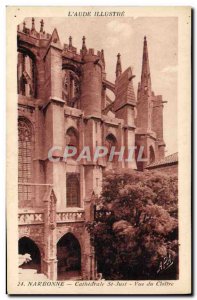 Old Postcard Narbonne Cathedrale St Just View From Cloitre