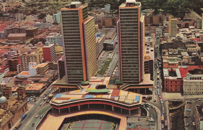 Central Simon Bolivar Caracas Venezuela Spectacular Aerial Postcard