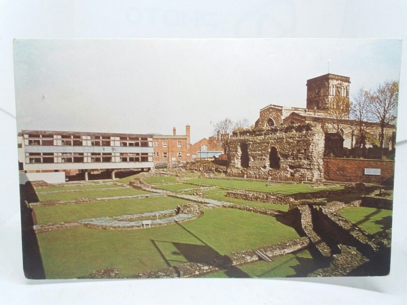 Museum of Archeology Leicester Jewry Wall Vintage Postcard 1970s