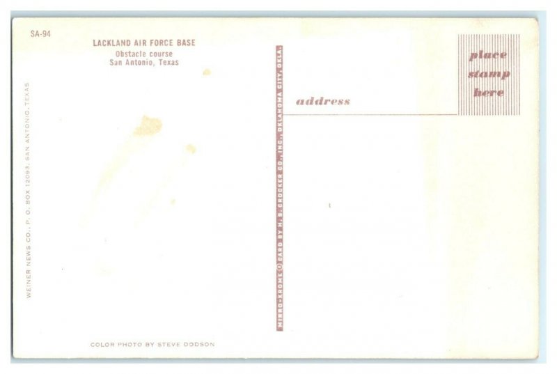 1960s Lackland Air Force Base, Basic Training, San Antonio, TX Postcard *7H18