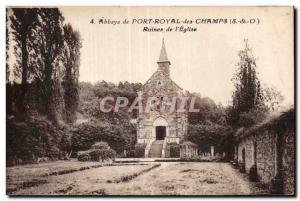 Abbey of Port Royal des Champs - Ruins of the Church - Old Postcard
