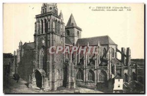 Old Postcard The Cathedral Treguier whole south