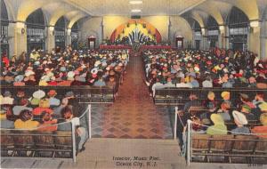 Ocean City New Jersey Music Pier Interior Antique Postcard J52882