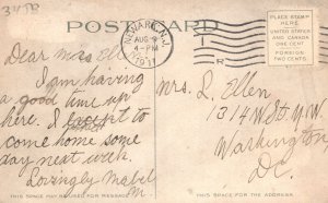 Broad Street At Lincoln Park Landmark Newark New Jersey NJ Vintage Postcard 1911