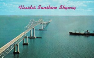 USA Florida Sunshine Skyway Vintage Postcard 07.36
