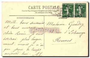 Old Postcard Paris Arc de Triomphe and the Champs Elysees