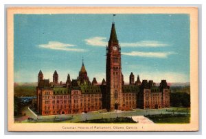 House of Parliament Ottawa Ontario Canada UNP WB Postcard Y11