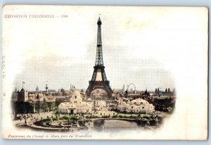 Paris France Postcard Panorama of the Champ de Mars Universal Exposition 1900