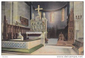 Interior, Koret Med Munkstolarna i Lunds Domkyrkan, Sweden, 1900-1910s