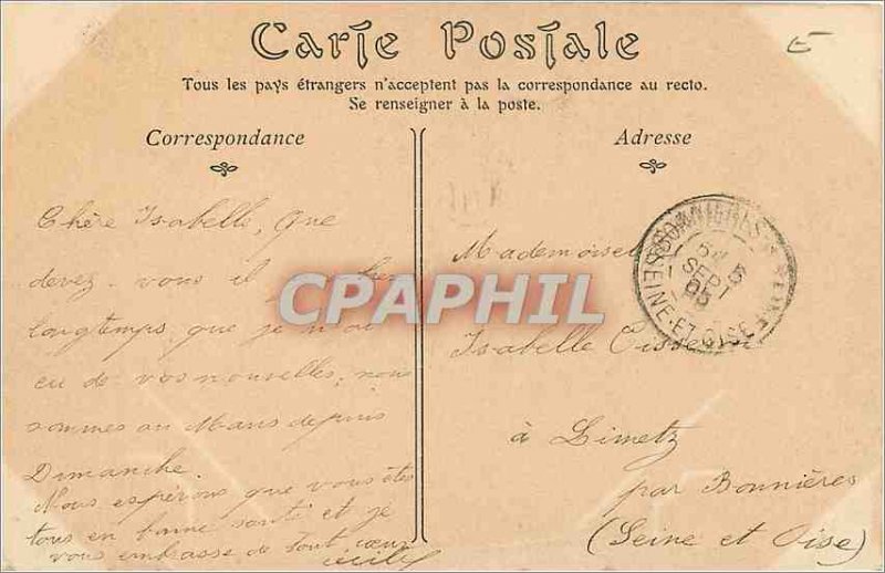 Old Postcard Perspective LE MANS-Gambetta Tram Street