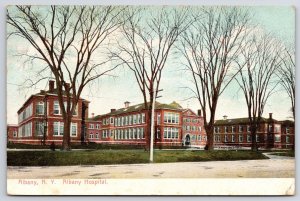 1909 Albany Hospital Albany New York NY Roadway Medical Building Posted Postcard