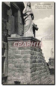 Postcard Old Ste Anne d Auray Statue of the Virgin The entrance to the Museum...