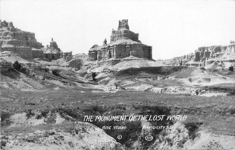 1950s Monument Lost World Rapid City South Dakota Rise RPPC Photo Postcard 11531