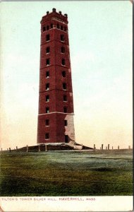 Tilton's Tower Silver Hill, Haverhill MA Undivided Back Vintage Postcard Q80