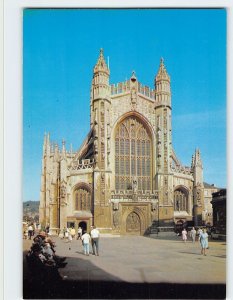 Postcard West Front, Bath Abbey, Bath, England