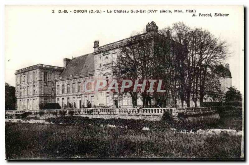 Oiron Postcard Old South castle iS