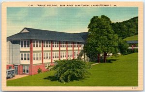 Postcard - Trinkle Building, Blue Ridge Sanatorium - Charlottesville, Virginia