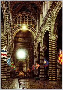 Siena Cathedral Interior Italy Glags Arch Parish Church Postcard