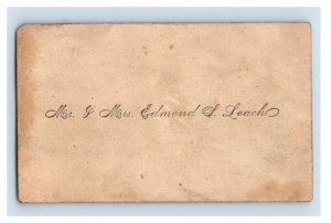 1880s Sign Language Card Alphabet F49