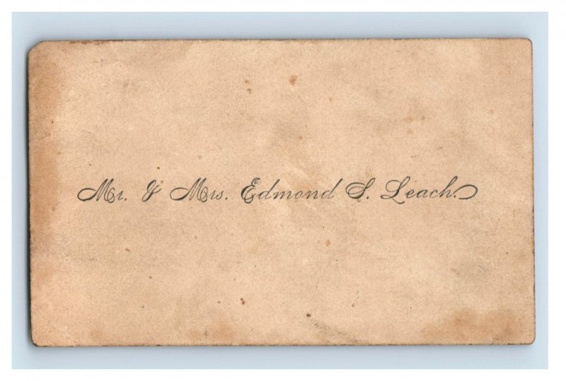 1880s Sign Language Card Alphabet F49