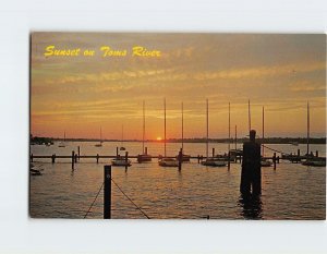 Postcard Sunset on Toms River, New Jersey