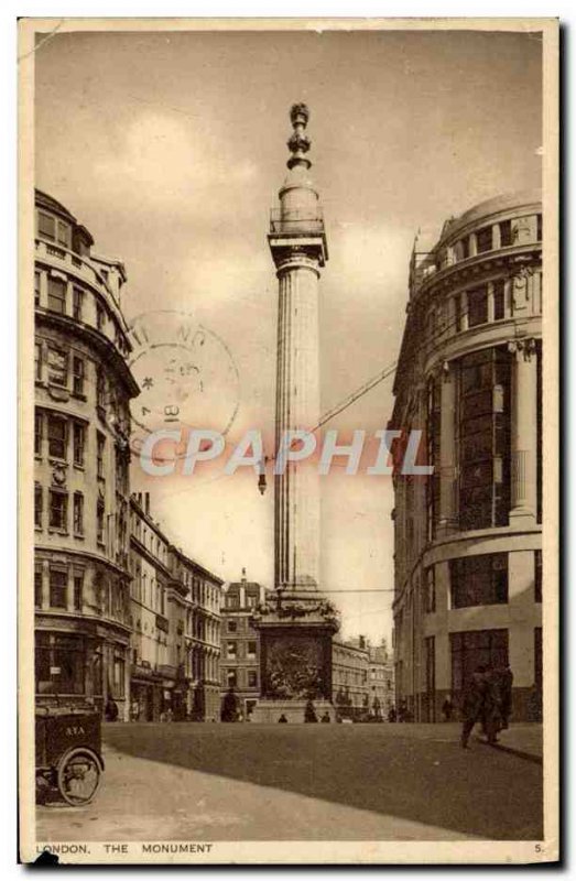 Old Postcard The Monument London