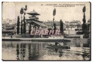 Old Postcard Angouleme Port of embarkation of the Guns of Foundry Lane
