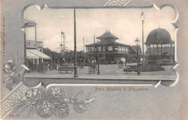 Lourenço Marques Mozambique Portugal Mousinho Albuquerque Square Postcard J54706