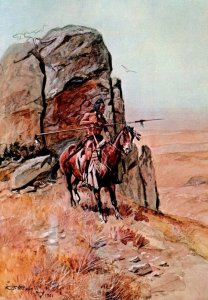 Montana Helena Montana Historical Society The Outpost By Charles Marion Russell