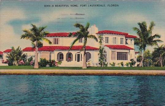 Florida Fort Lauderdale A Beautiful Home 1944