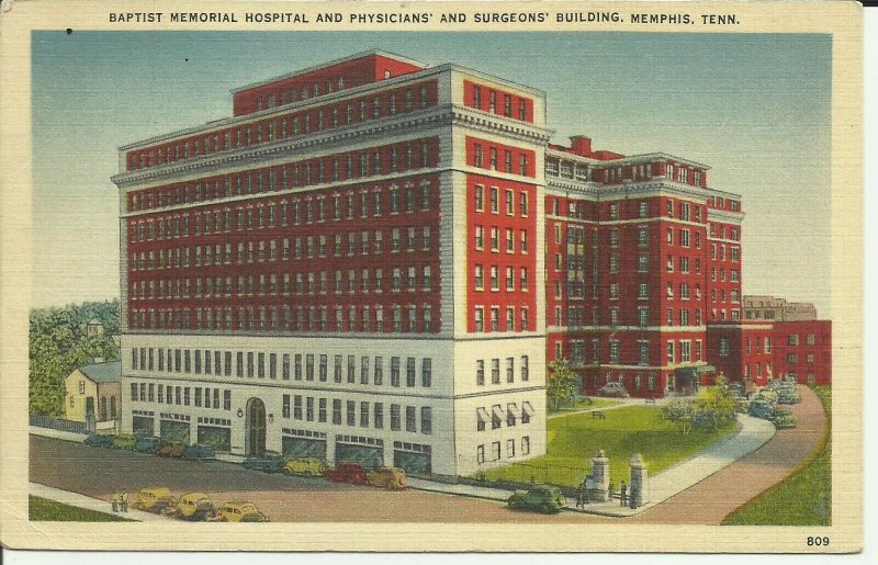 Memphis, Tennessee, Baptist Memorial Hospital And Physicians And Surgeons Bldg.