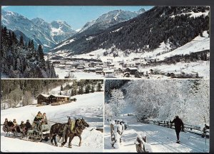 Austria Postcard - Schidorf Kleinarl, Grossschiliftanlagen Salzburgerland RR1631