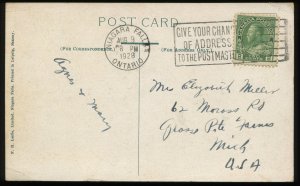 Aero Cable Car crossing the Great Whirlpool, Niagara Falls, Canada. 1928 cancel