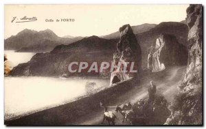 Old Postcard Corsica Corsica Gulf of Porto Goat Chevre