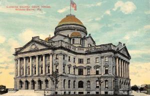 Wilkes Barre Pennsylvania Luzerne Court House Exterior Antique Postcard K14426 