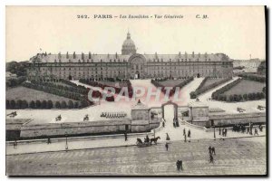 Old Postcard Paris Invalides General view