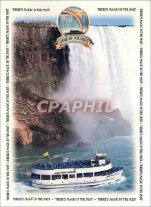 Postcard Modern There's Magic The Mist Boat Niagara