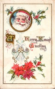 Merry Christmas Greeting Santa Claus